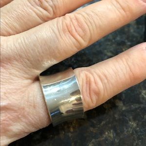 Heavy sterling silver band ring
